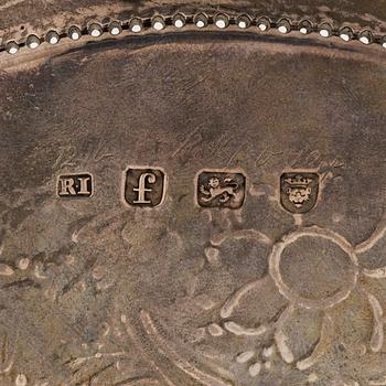 A sterling silver salver, maker's mark Robert Jones I, London ca 1781.