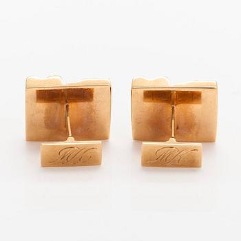 Björn Weckström, cufflinks, "Quadrate forms", 14K gold, Lapponia 1972.