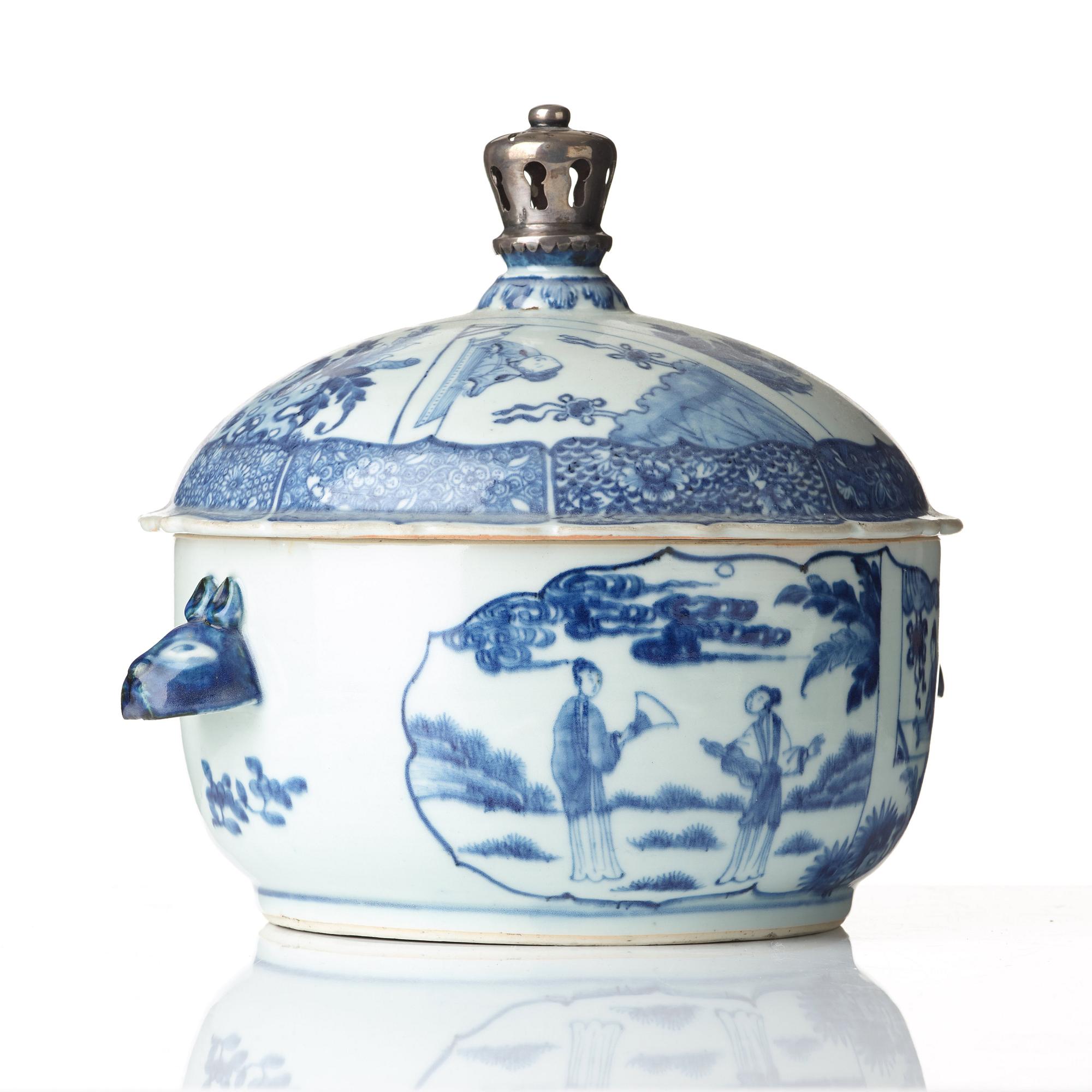 TERRIN med LOCK, kompaniporslin. Qingdynastin, Qianlong (1736-95).