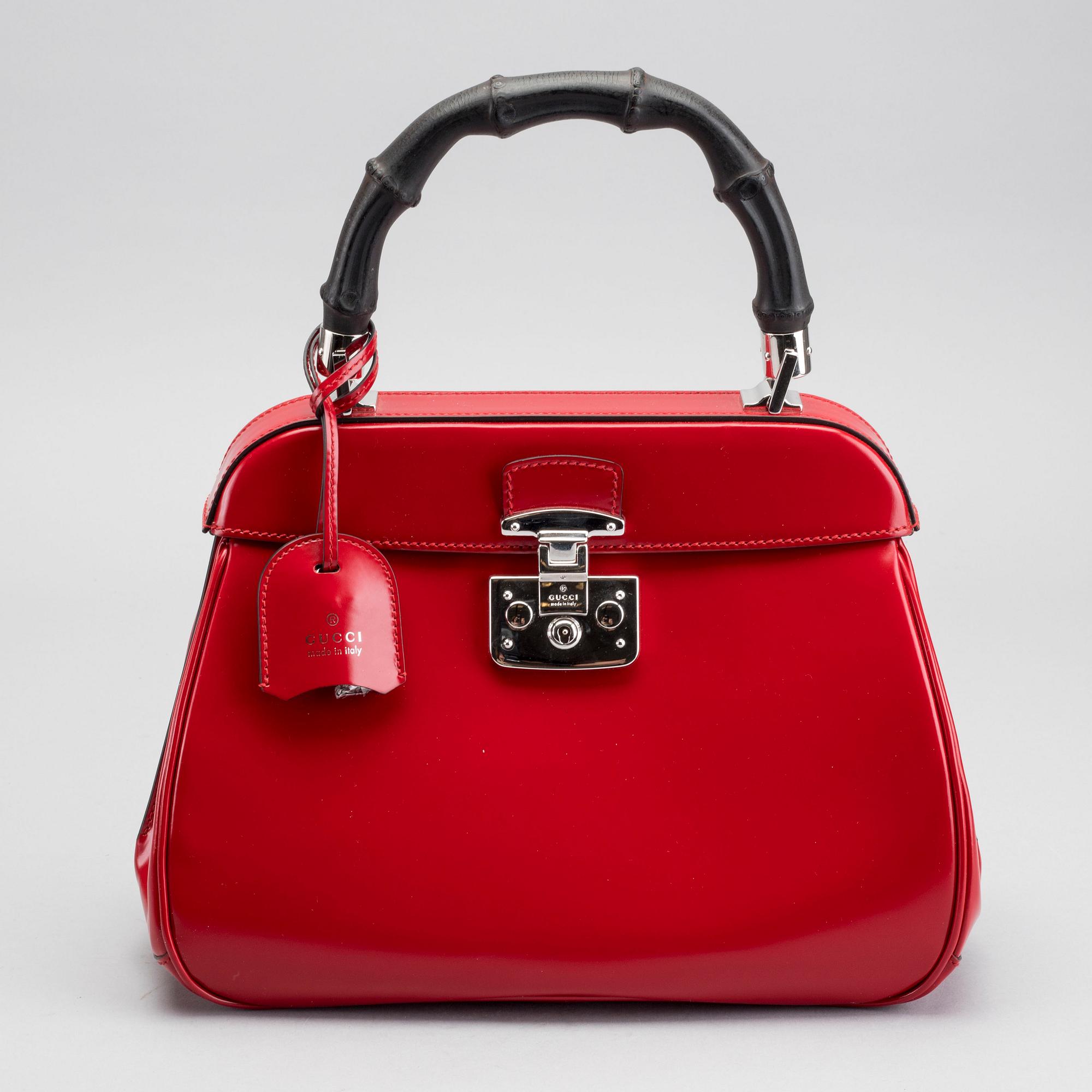 GUCCI, "Calfskin Bambu Medium Lady Lock Top Handle", väska.