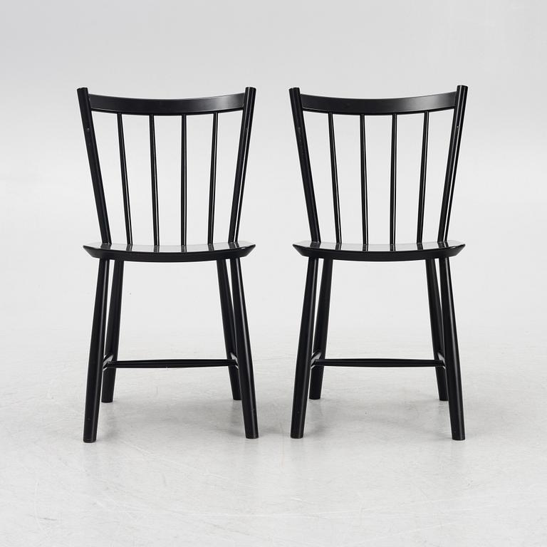Børge Mogensen, stolar, 6 st, modell J49, Fredericia Furniture, Danmark.