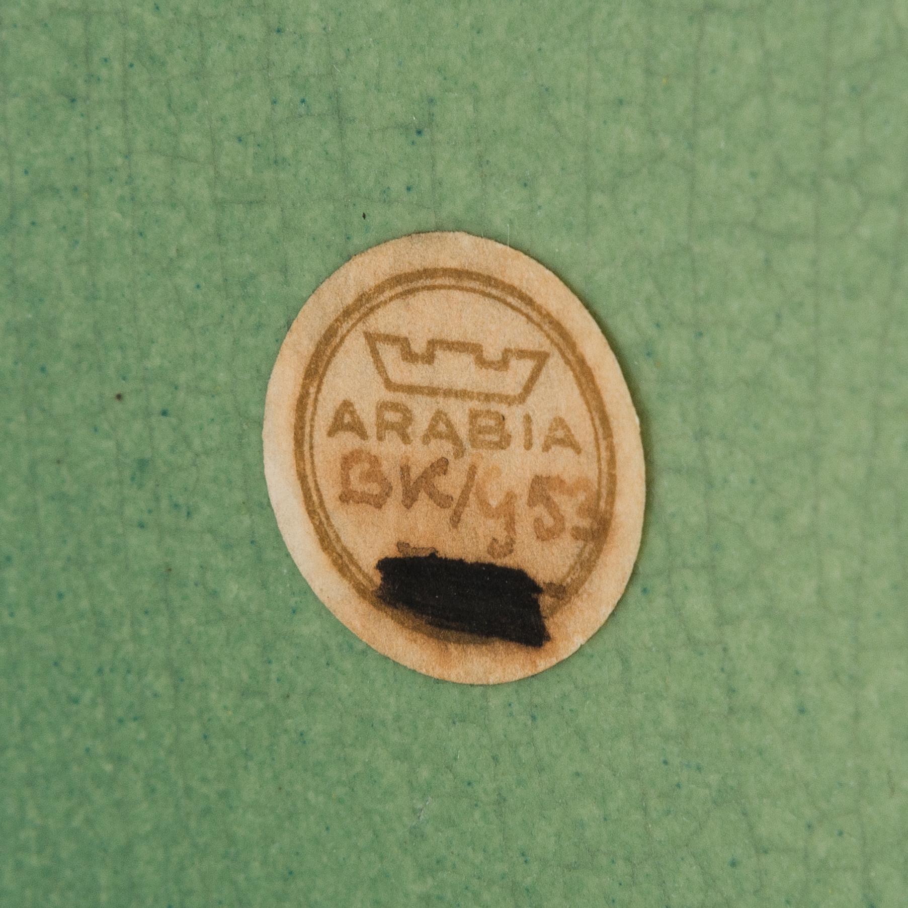 Birger Kaipiainen, a decorative ceramic plate signed Kaipiainen.