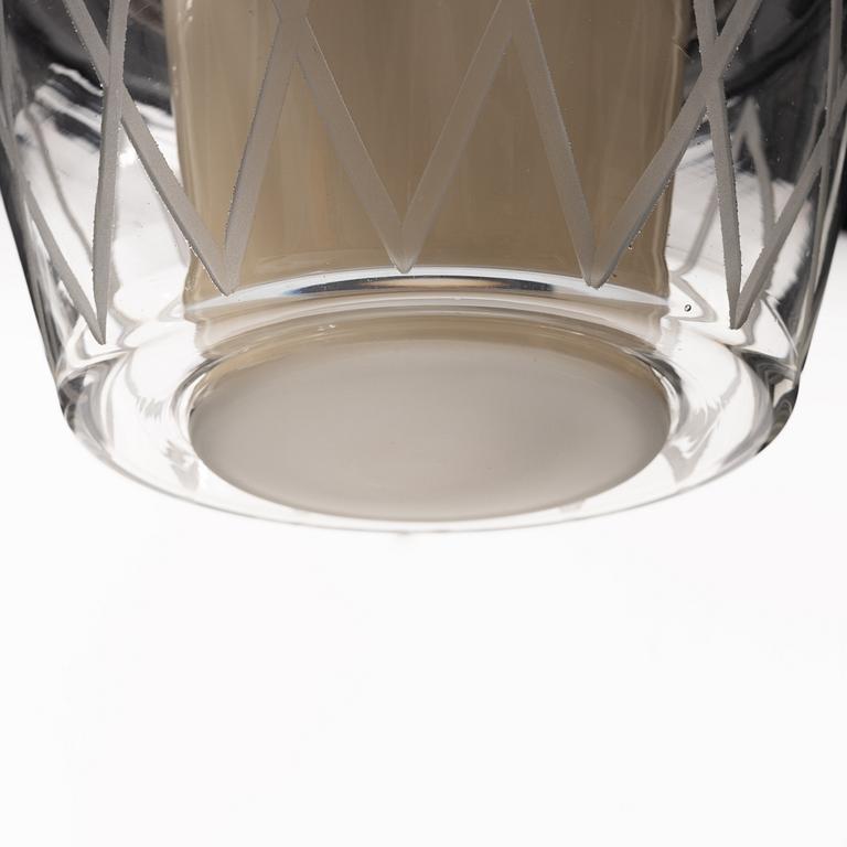 Harald Notini, taklampor, ett par, modell "11197", Arvid Böhlmarks Lampfabrik, Stockholm, 1940-tal.