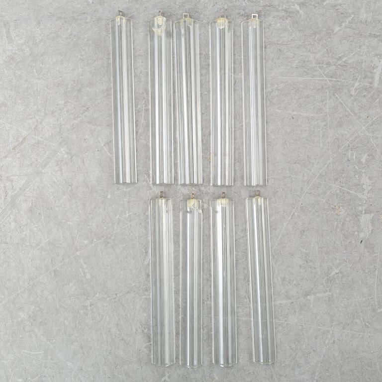 A J T Kalmar brass and glass ceiling light, second half of the 20th Century.