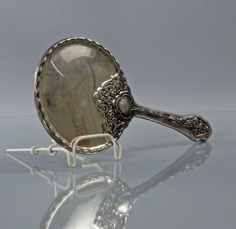 HANDSPEGEL, silver 835.