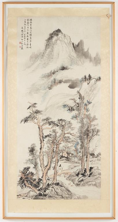 RULLMÅLNING, attribuerad till Gu Kunbo (1905-1970).