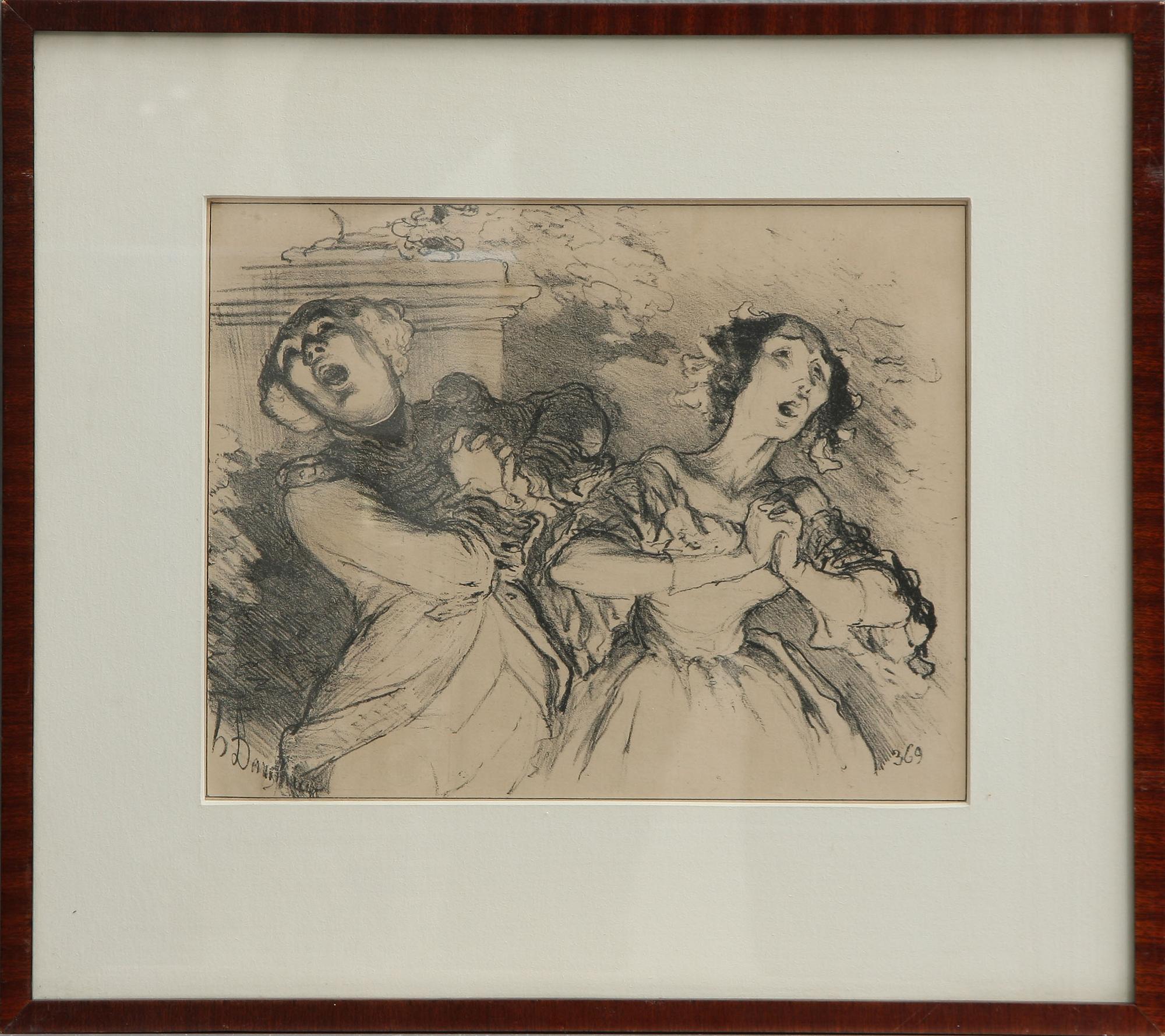 HONORÉ DAUMIER, 2 st, litografier, en sign i trycket, en sign o numr 342/400.