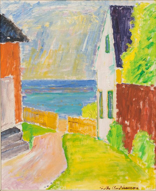 FOLKE ANDRÉASSON, oil on board, signed.