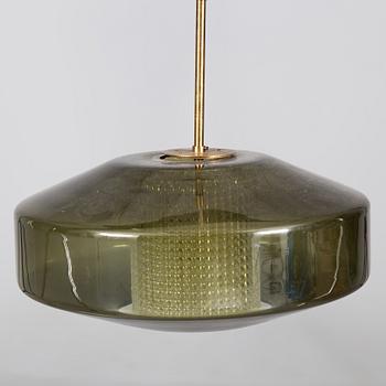 CARL FAGERLUND, Orrefors, taklampa, 1900-talets tredje kvartal.