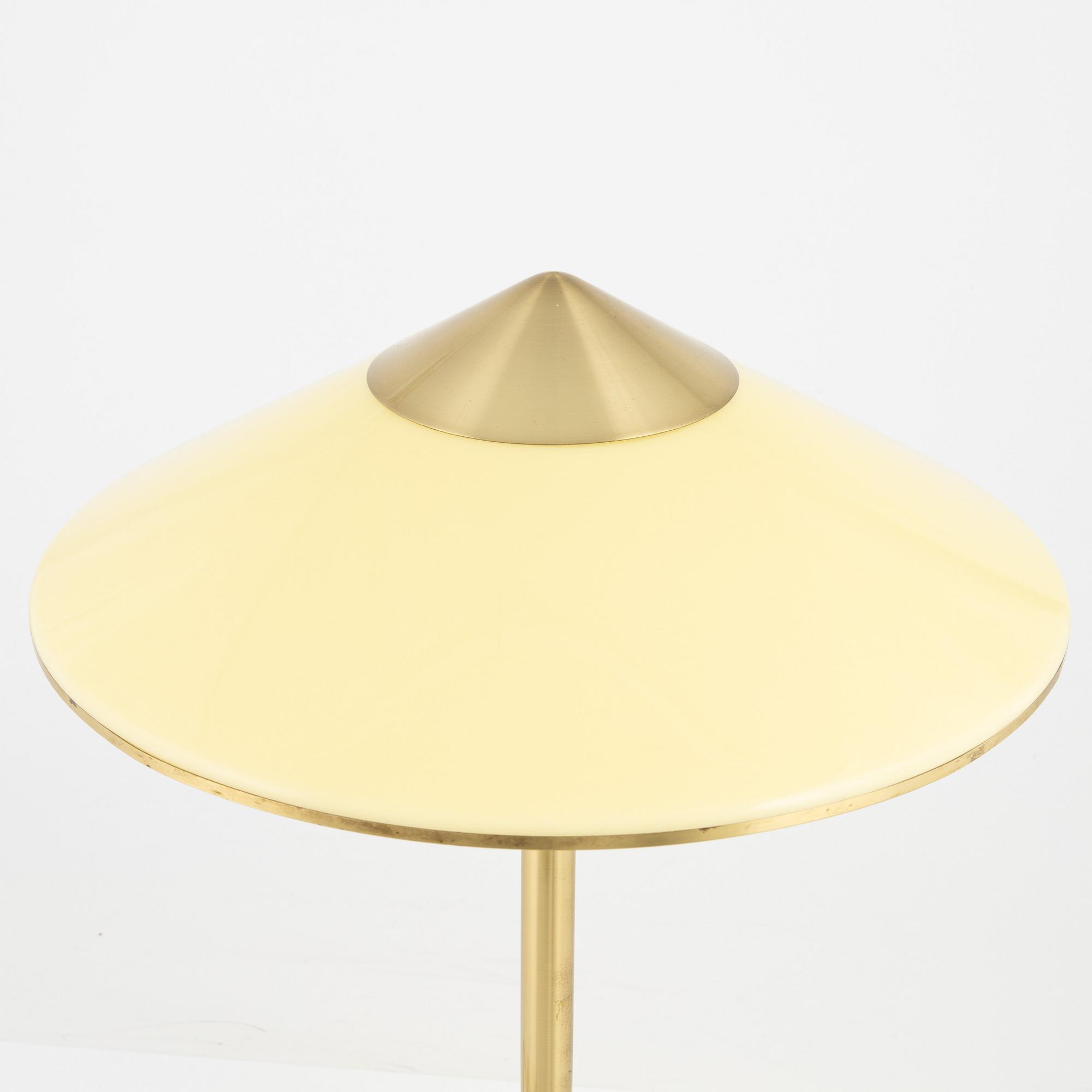 A brass table light, 'Kongelys', Fog & Mørup, Denmark, second half of the 20th Century.