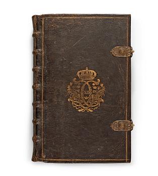 339. KARL XII:s BIBEL, "Biblia, thet är all then heliga skrift på swensko....", Stockholm 1702-1703.