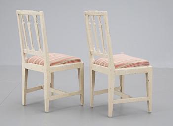 STOLAR, ett par, sengustavianska, 1700-talets slut.