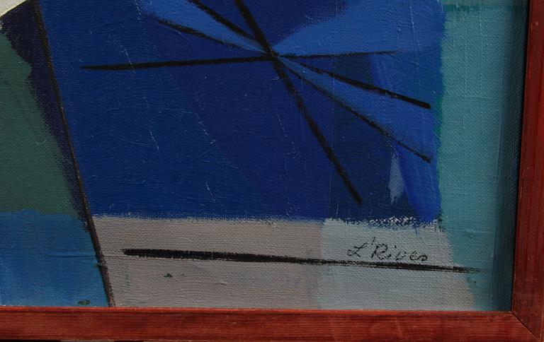 RIVES, LEIDA, oljemålning, sign.