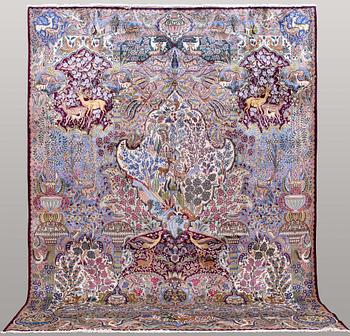 Matta, Figural Kashmar, ca 388 x 298 cm.