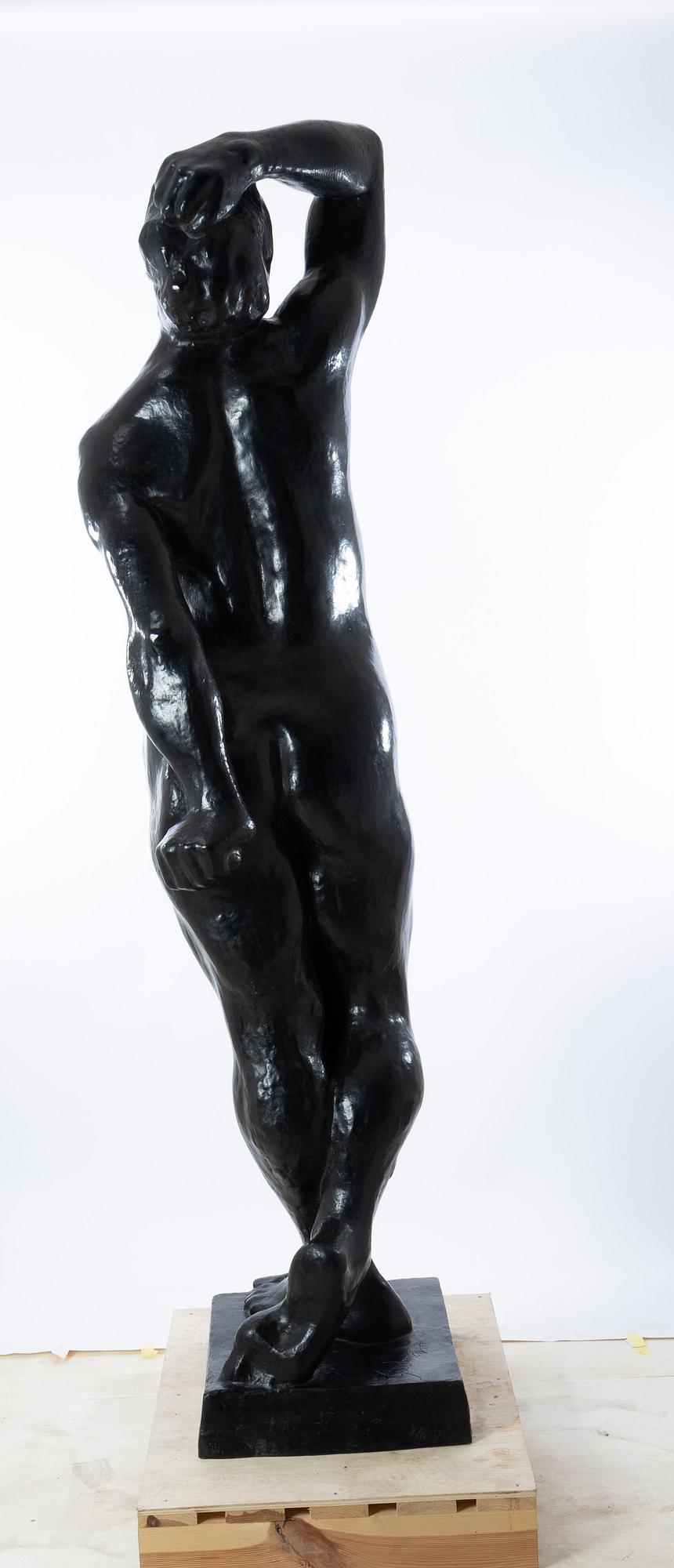 Gudmar Olovson, Statue. Signed. Numbered. Foundry mark. Bronze, height 210 cm, length 56 cm.
