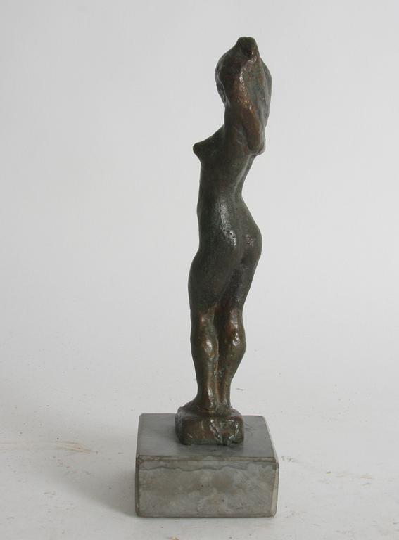 HÖGBOM, HELGE, skulptur, brons, signerad.