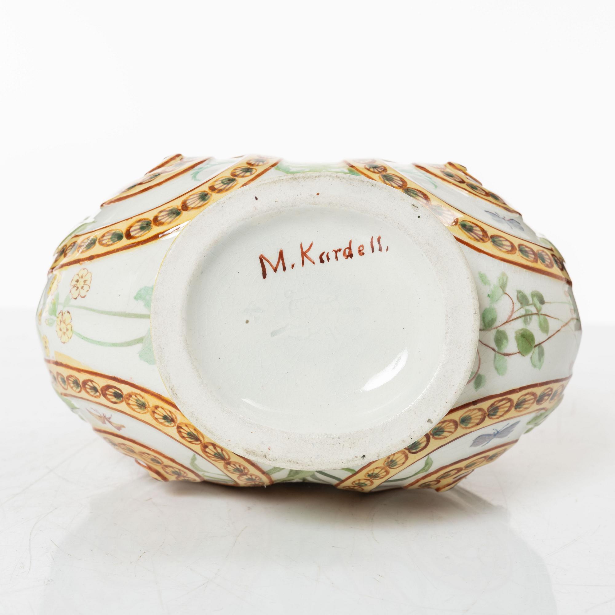 Karaff, flintgods, Gustavsberg, sent 1800-tal.