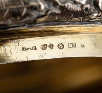 STOP, silver, GAB, Stockholm 1919. Vikt ca 1019 gram.