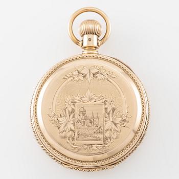 Elgin, pocket watch, hunter, 54 mm.