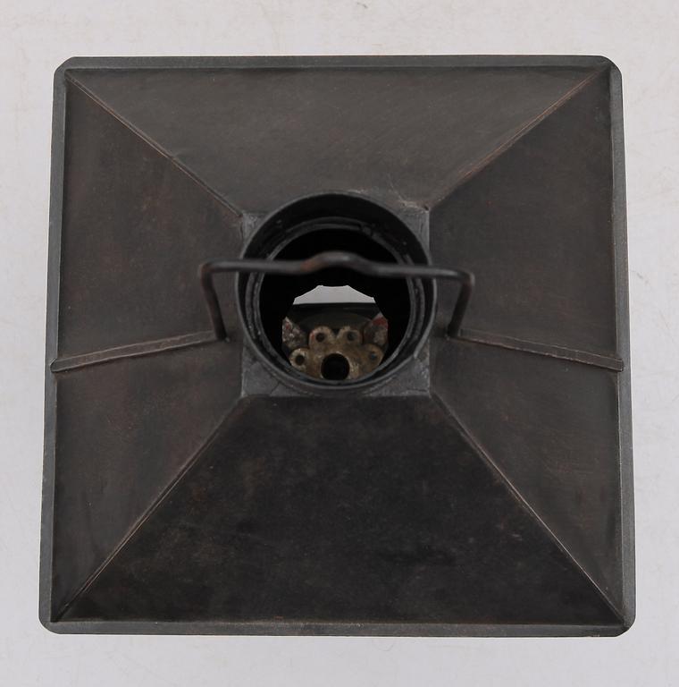 LYKTA, plåt, 1800-tal. Höjd ca 65 cm.