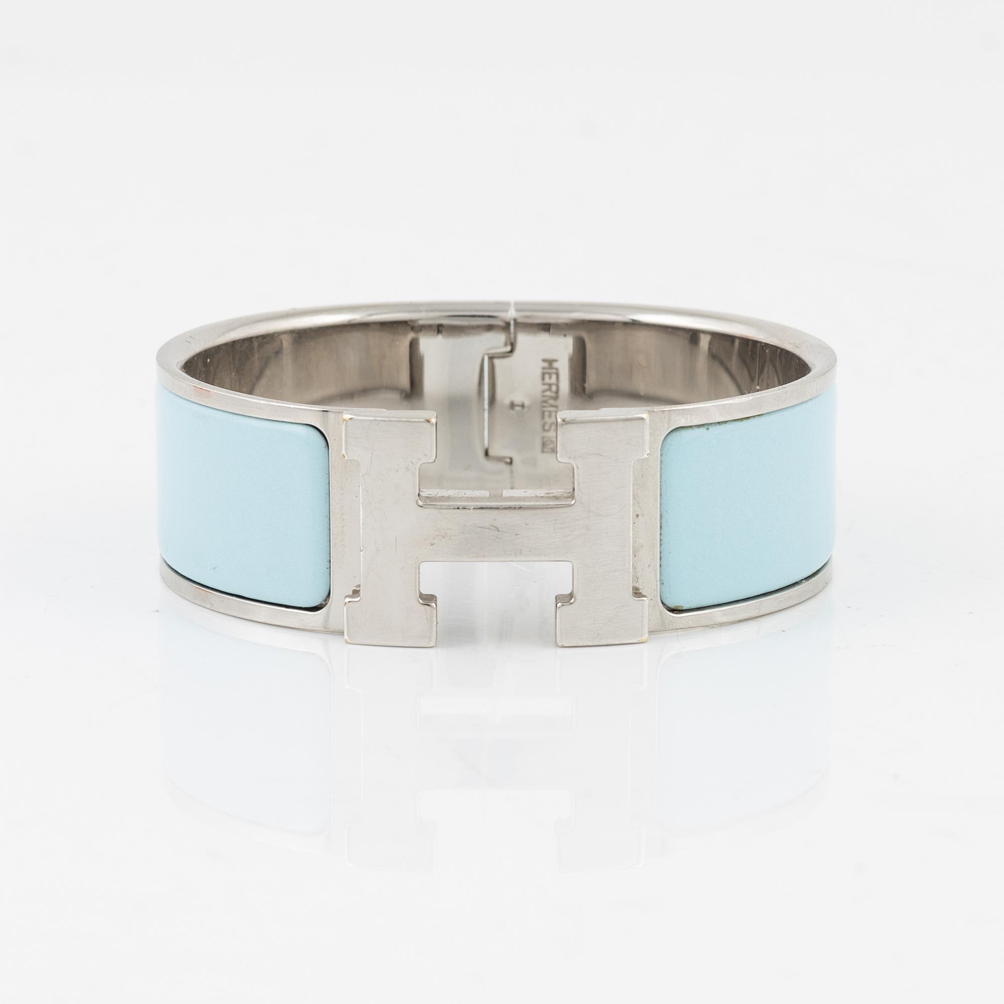 Hermès, a 'Clic Clac H' bracelet.