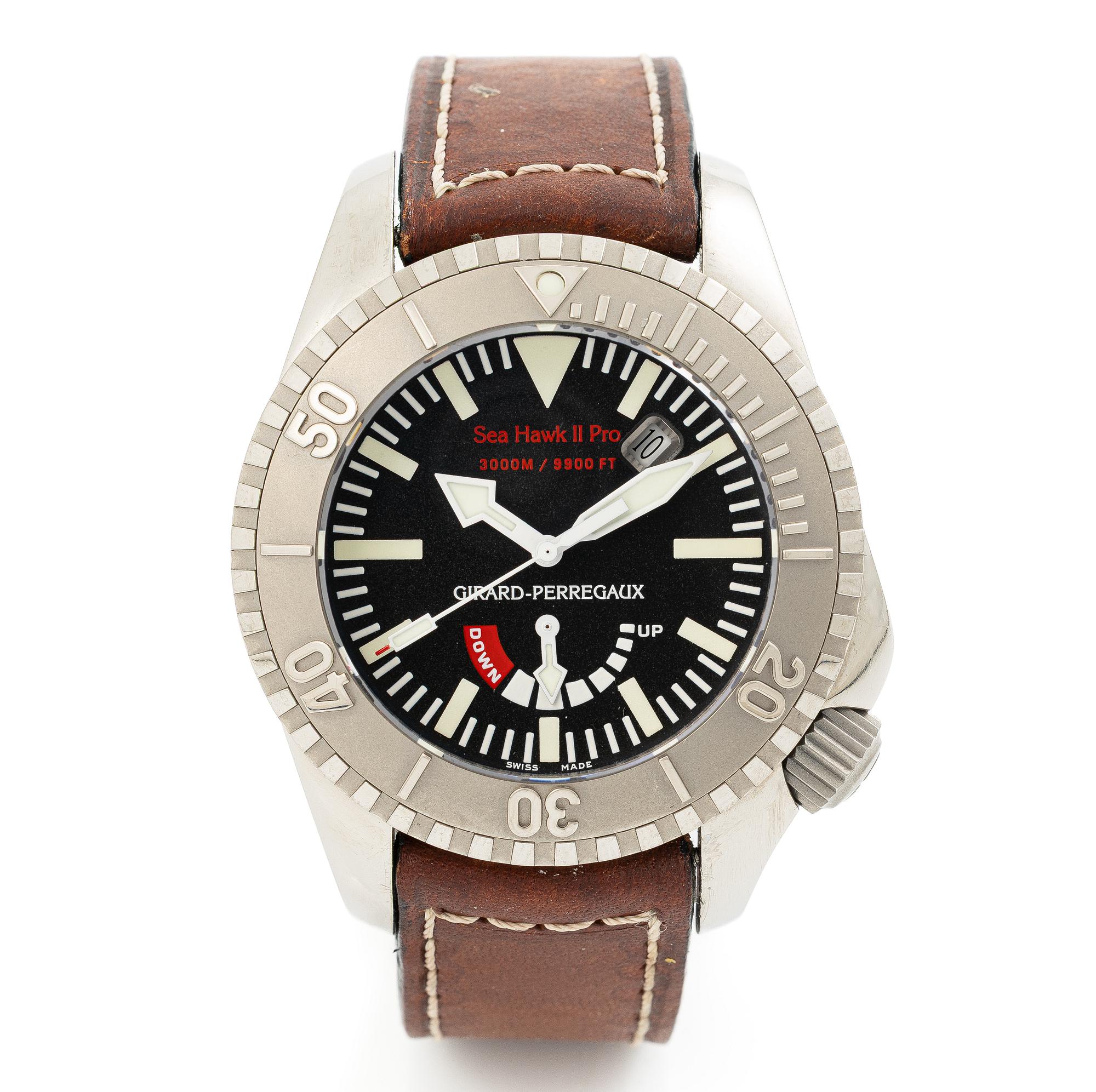 Girard-Perregaux, Seahawk II Pro, 3000M/9900FT, wristwatch, 44 mm.