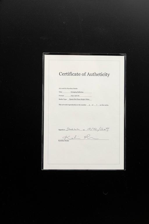 Karolina Henke, "Swinging Ballerina".