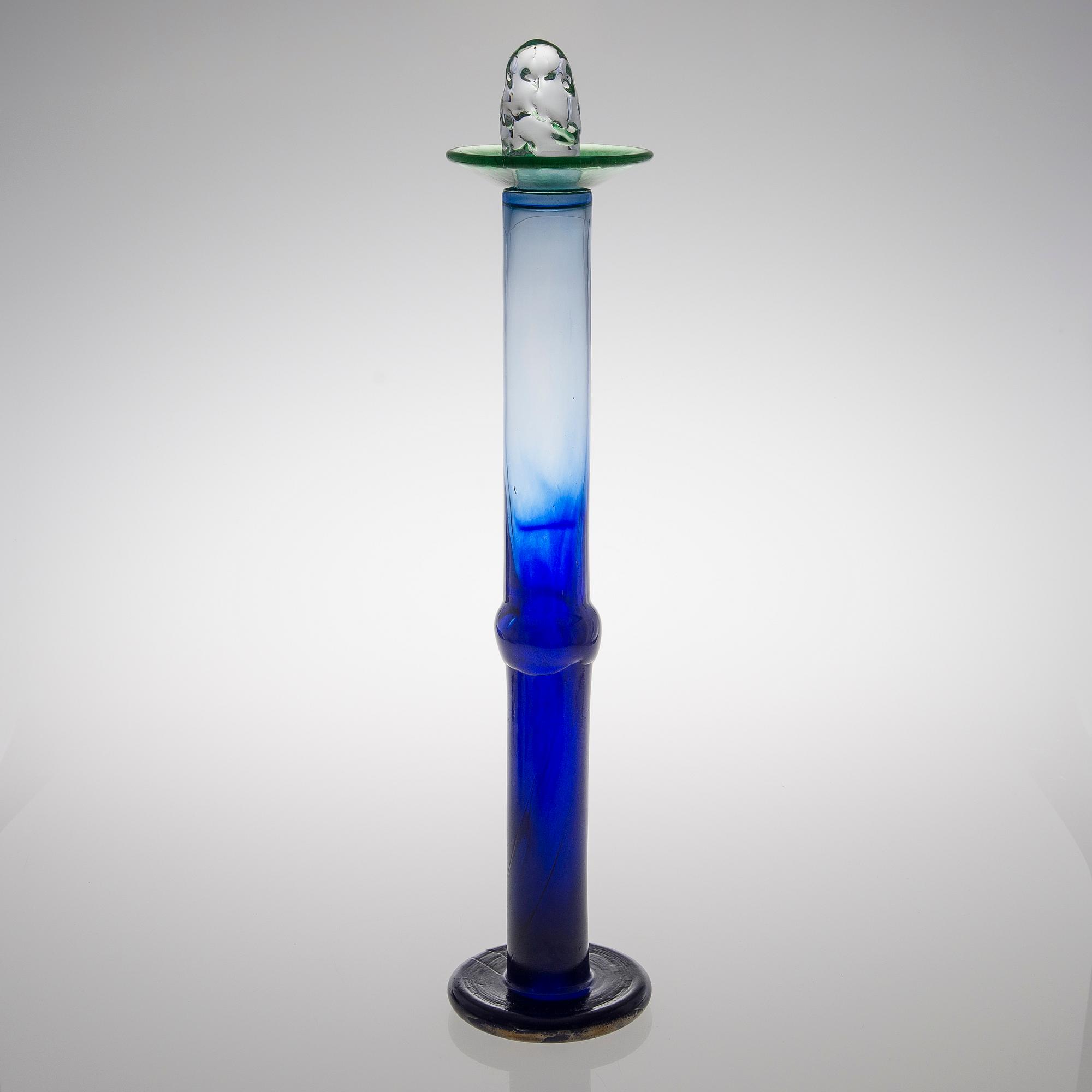 A glass sculpture, signed Kerttu Nurminen Nuutajärvi Notsjö 1992.