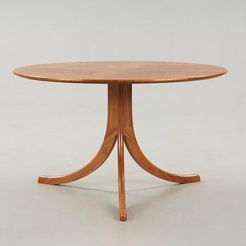 a burled wood top table, deisgned by Josef Frank for Svenskt Tenn Sweden, probably 1950-60's.