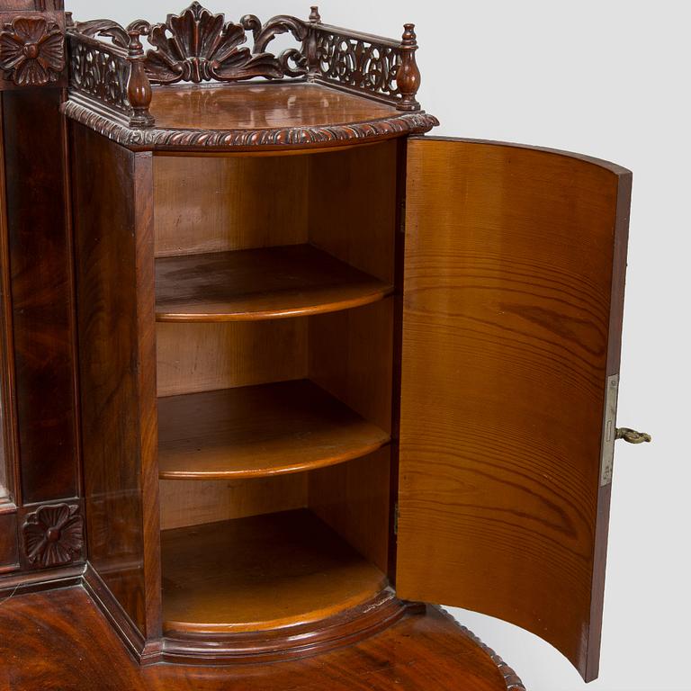 A late 19th century vanity table with stool, Russia.