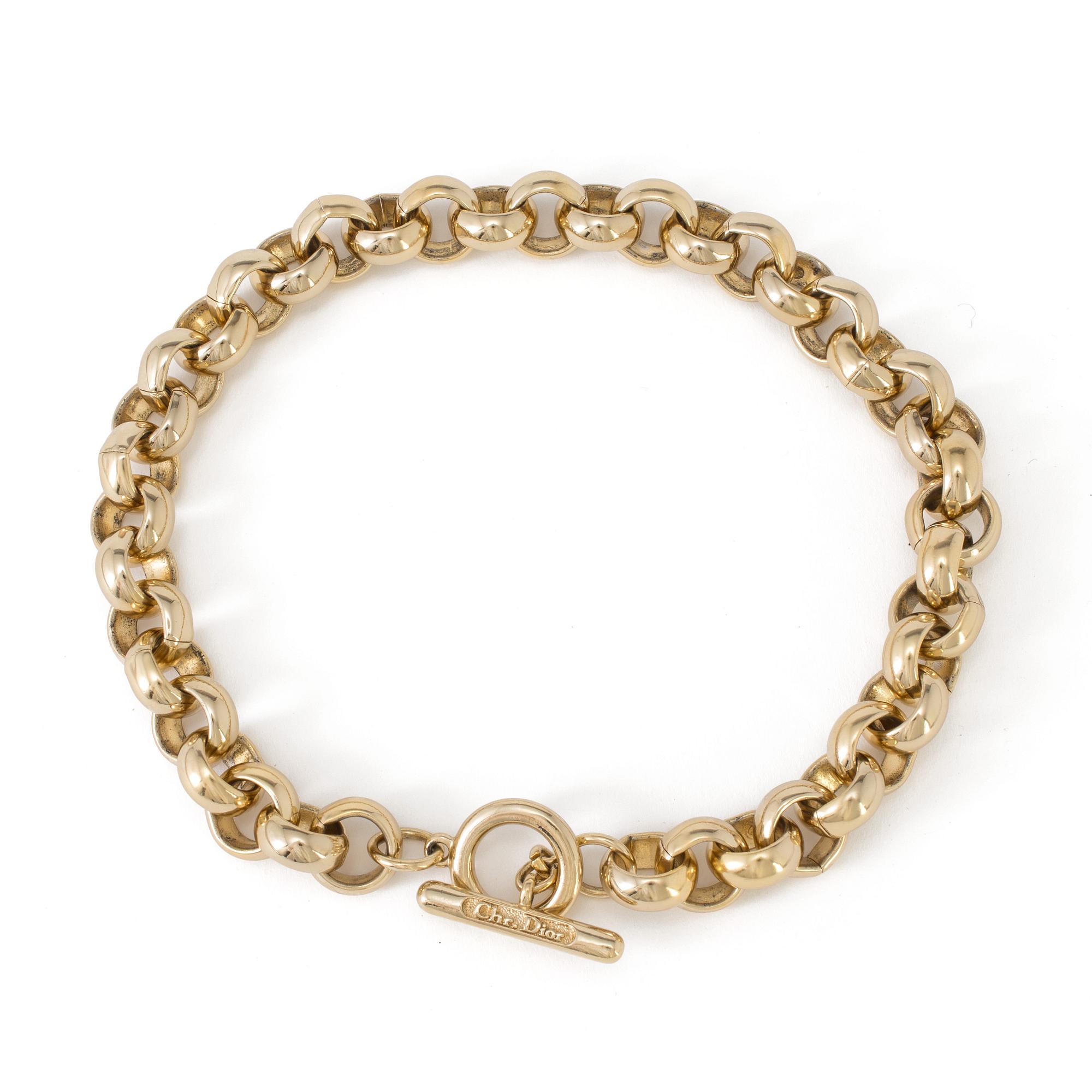 A necklace by Christian Dior.