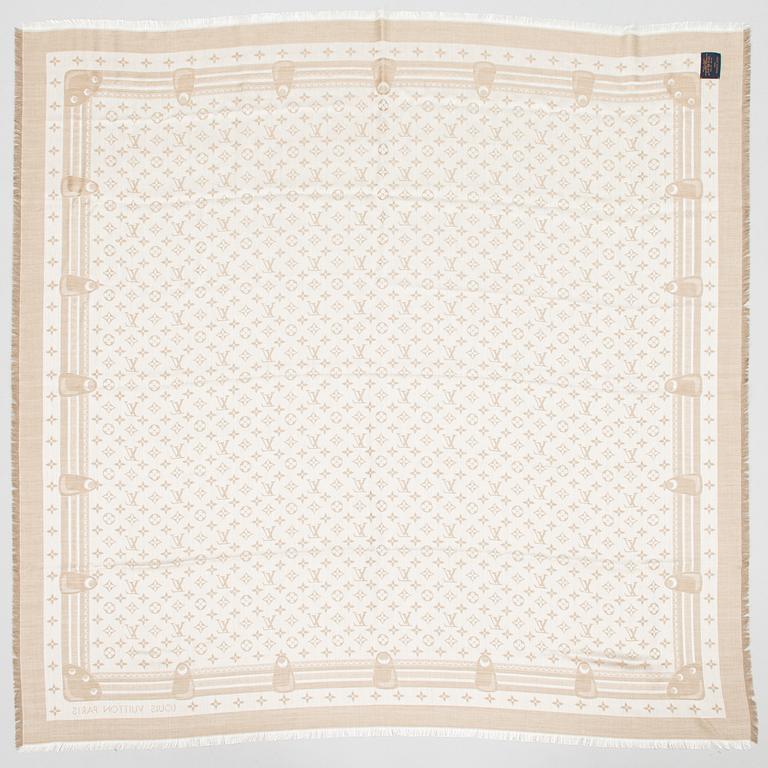 Louis Vuitton, "Studdy Denim Monogram Shawl", huivi.