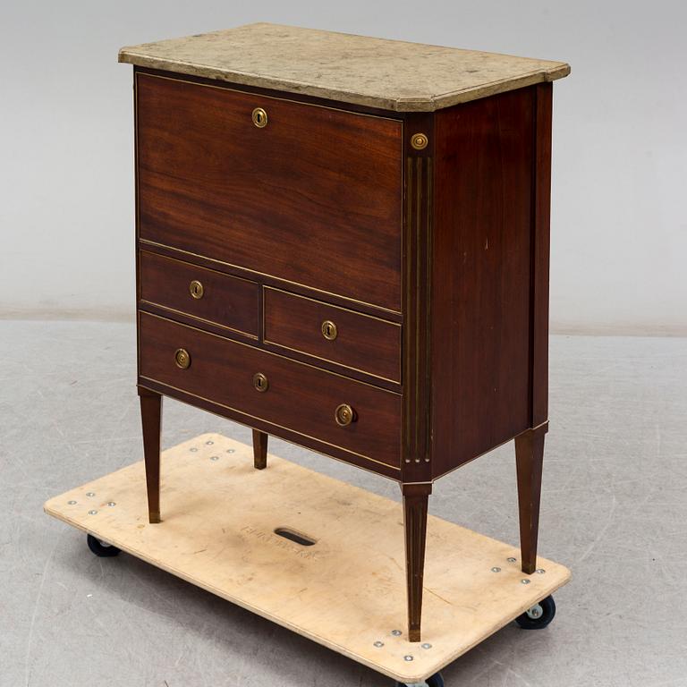 A Swedish 18th century late gustavian secretaire.