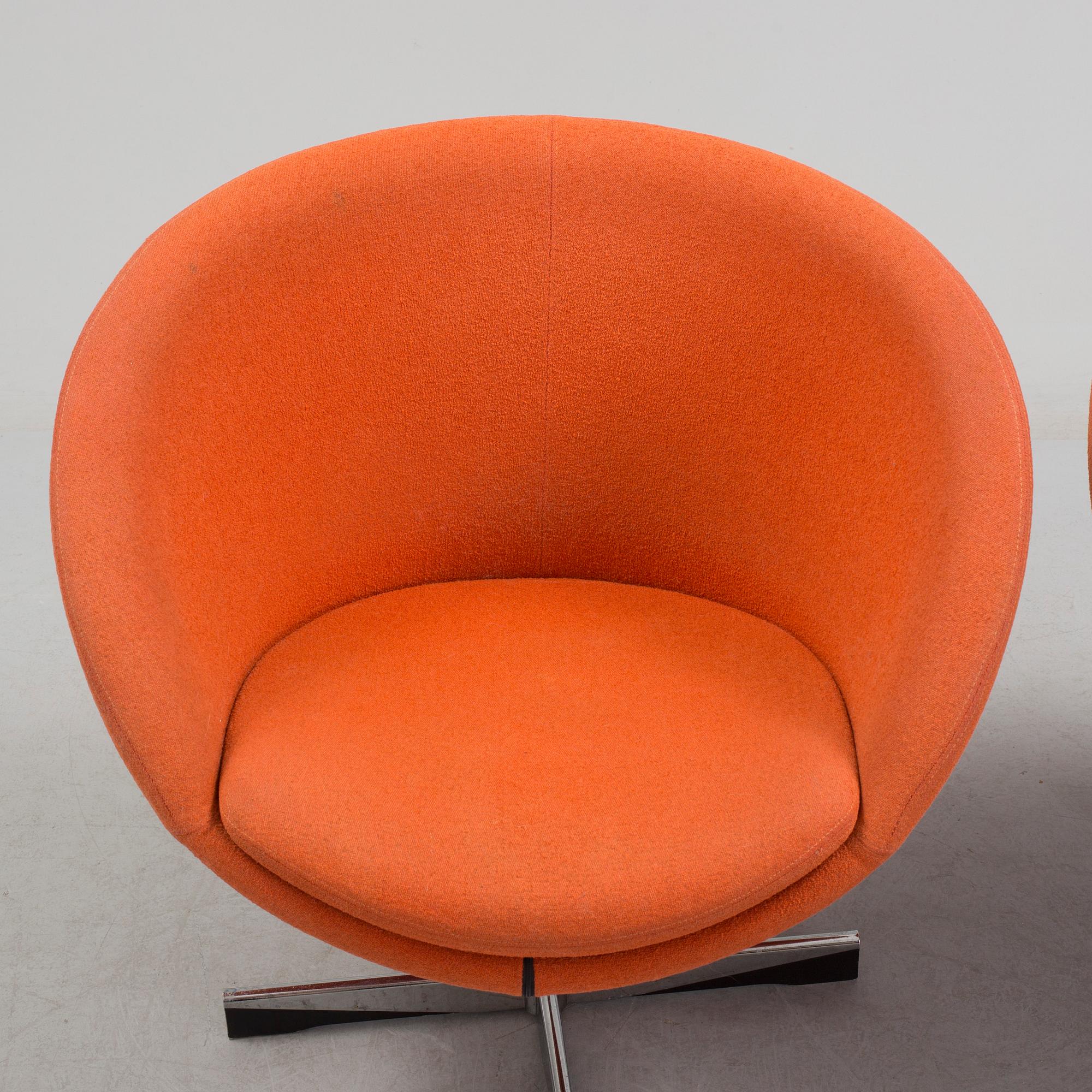 SVEN IVAR DYSTHE, fåtöljer, ett par, "Planet", Fora Form, Norge, i produktion från 1963/64.
