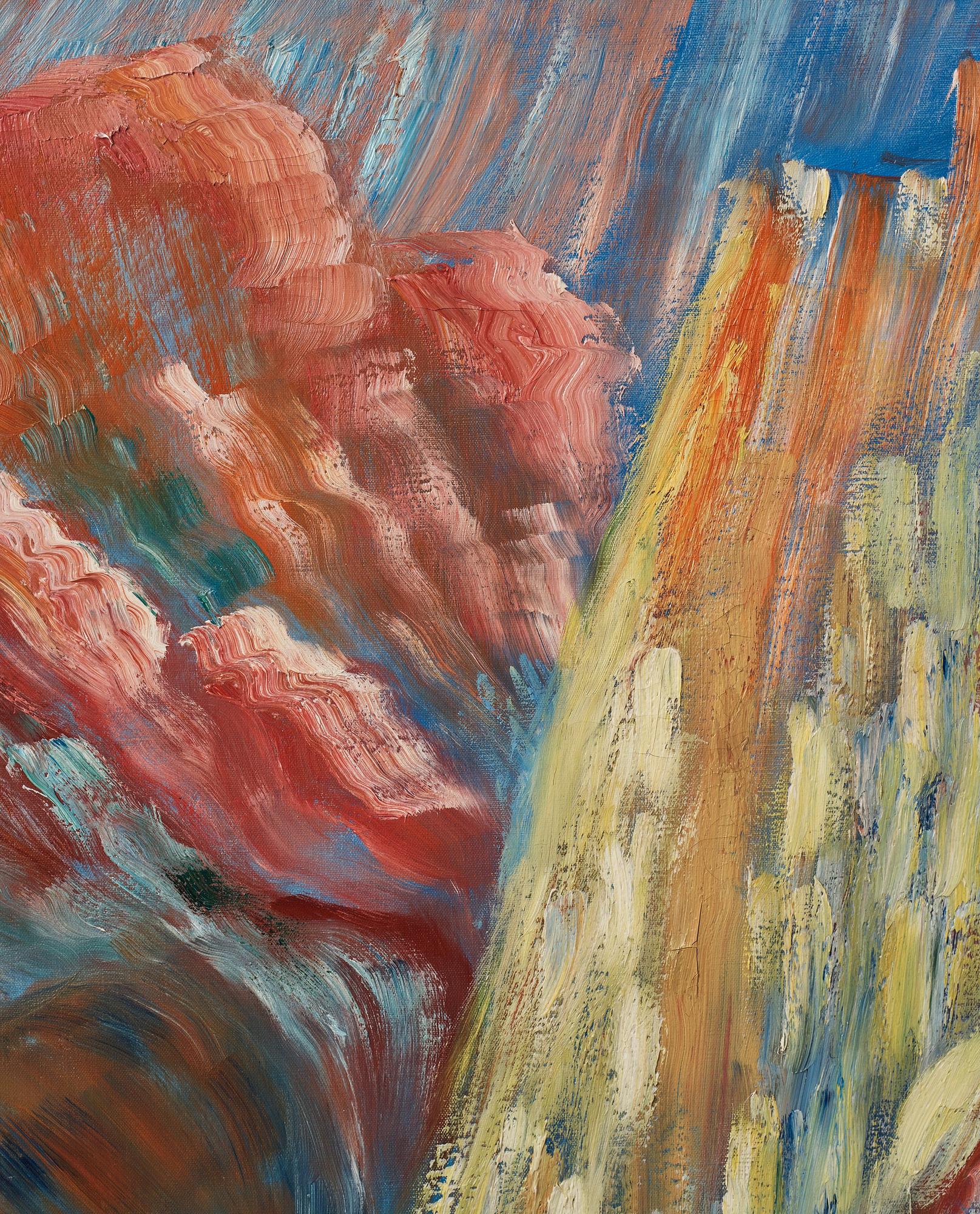 Sigrid Hjertén, "Kalkklippan, St Aubin" (The limestone cliff, St Aubin).
