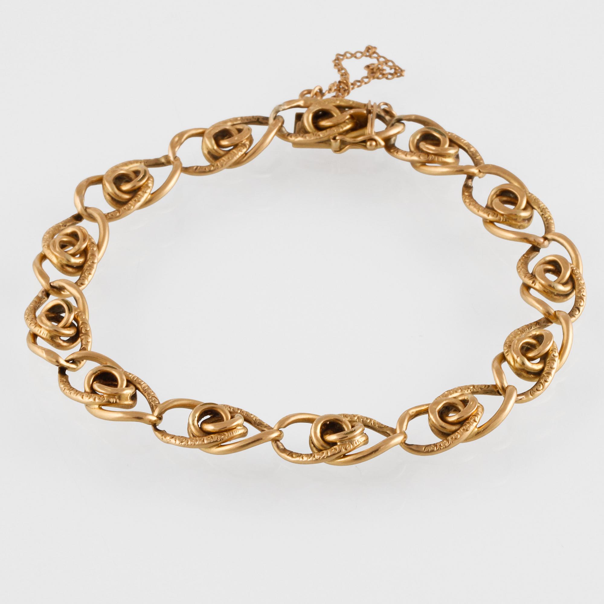 ARMLÄNK, 18K guld, importstämplad, 1939. Vikt 11,3 gram.