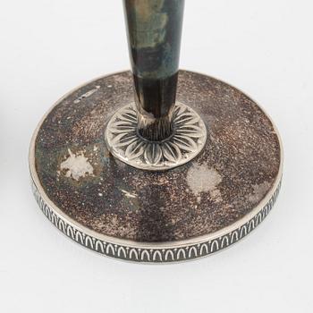 Tore Eldh, ljusstakar, ett par, silver, Ceson Guldvaru Ab, Göteborg, 1961.