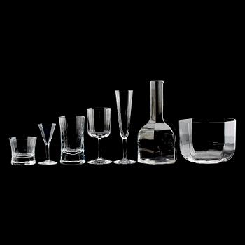 GLASSERVIS, 30 delar, "Oktav", Bertil Vallien, Kosta Boda.