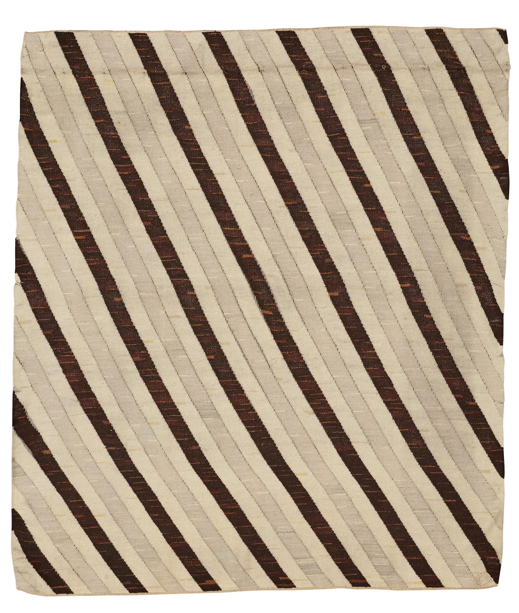 Ingrid Hellman-Knafve, Draperi, gobelängteknik, ca 199-201 x 172,5-175,5 cm, signerad I.H i romb, Sverige omkring 1950.