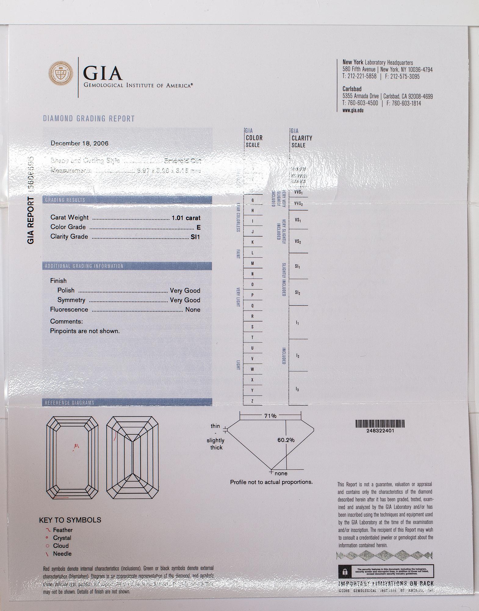 Sormus, 18K valkokultaa, timantteja n. 1.71 ct yht. Tacori. GIA -todistuksella.