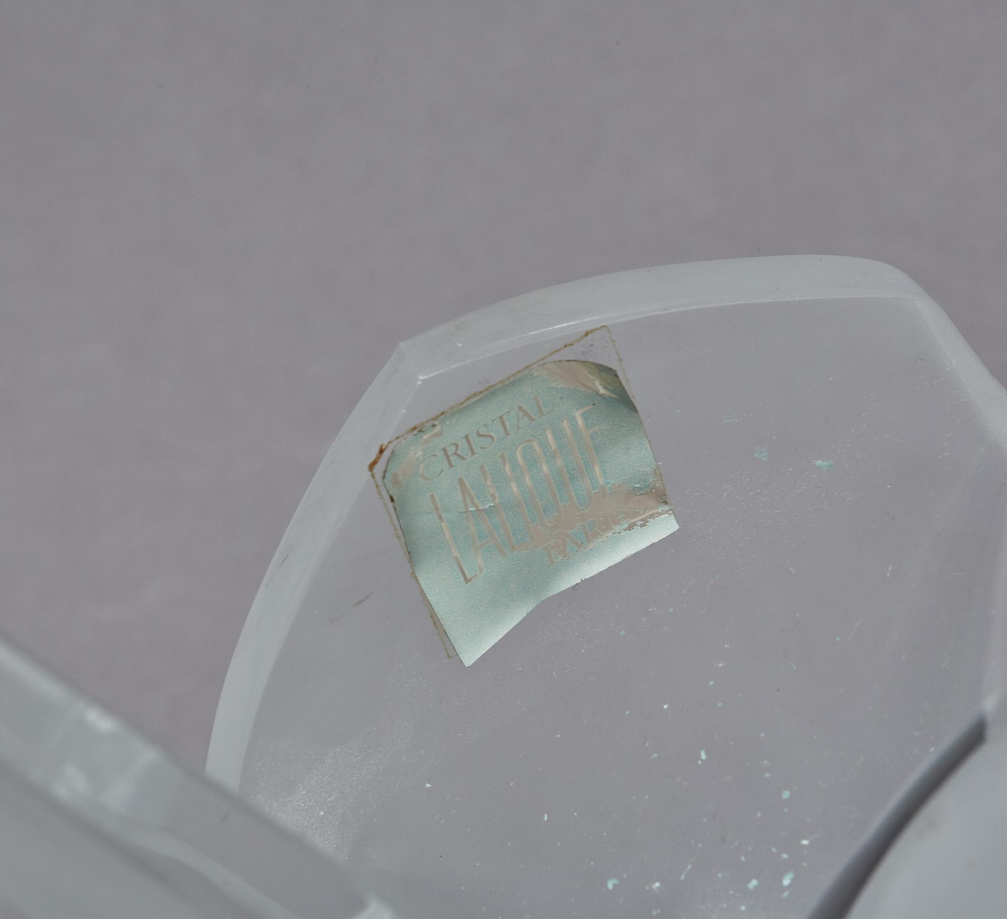 VAS, Lalique, Frankrike, 1900-talets andra hälft, signerad och etikettmärkt.