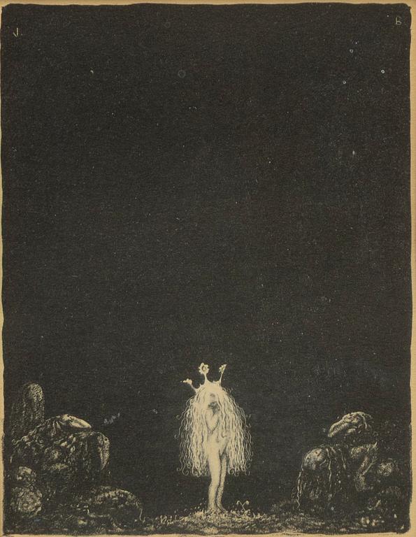 John Bauer, "Den lilla prinsessan och trollen".