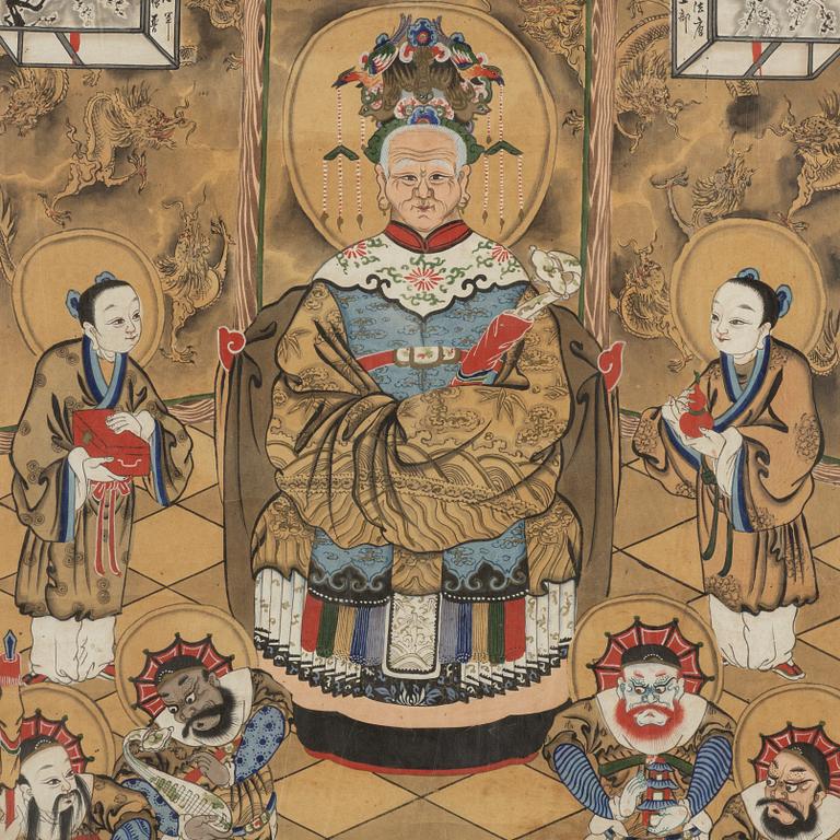 Unknown artist, water colour and ink on paper, China, 20th century.