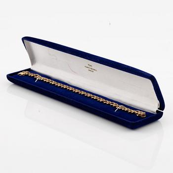 Armband 18K guld, pansarlänk.