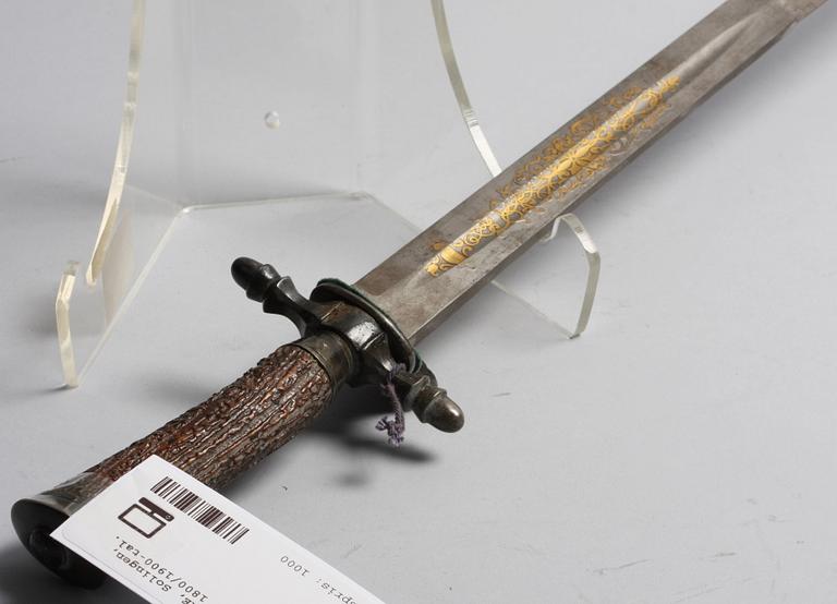 HIRSCHFÄNGARE, Solingen, Wilhelm Clauberg, 1800/1900-tal.