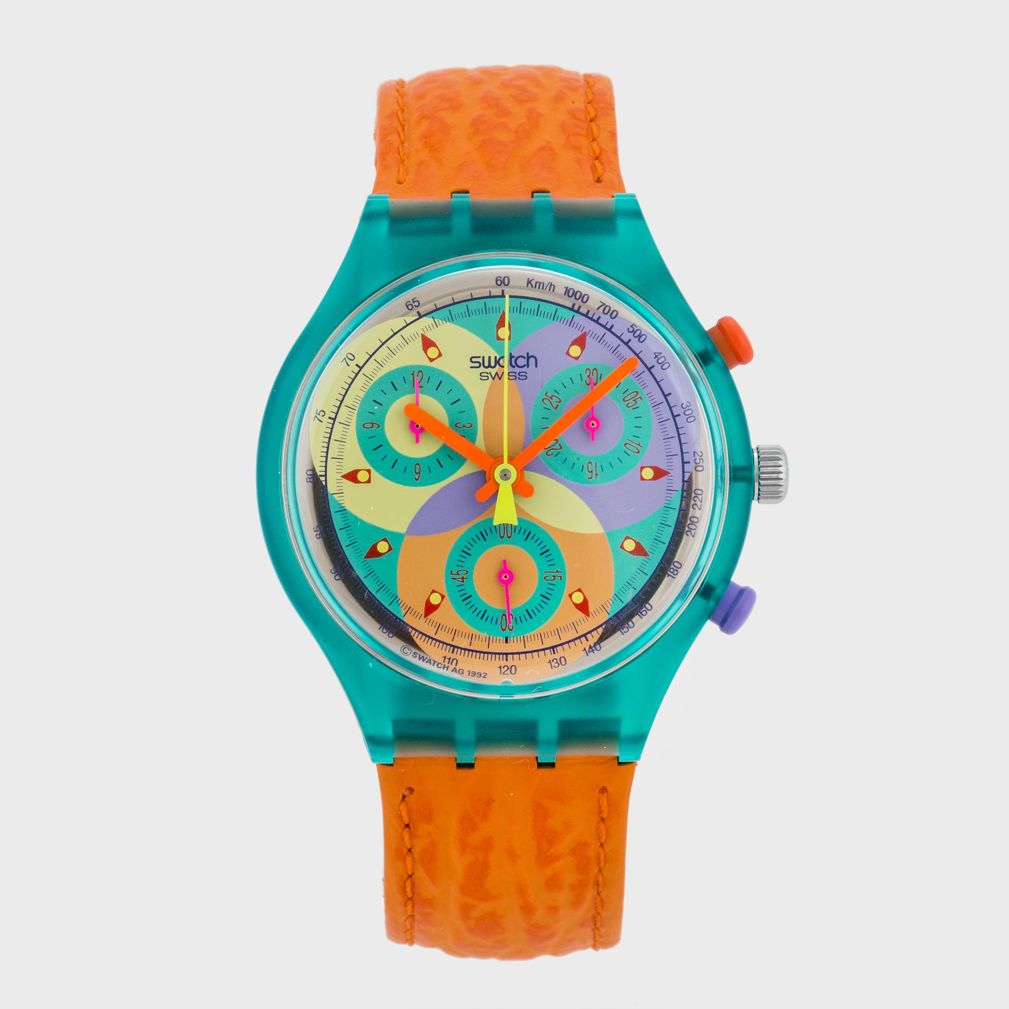 SWATCH, Chrono, Sound, wristwatch, 37.3 mm.