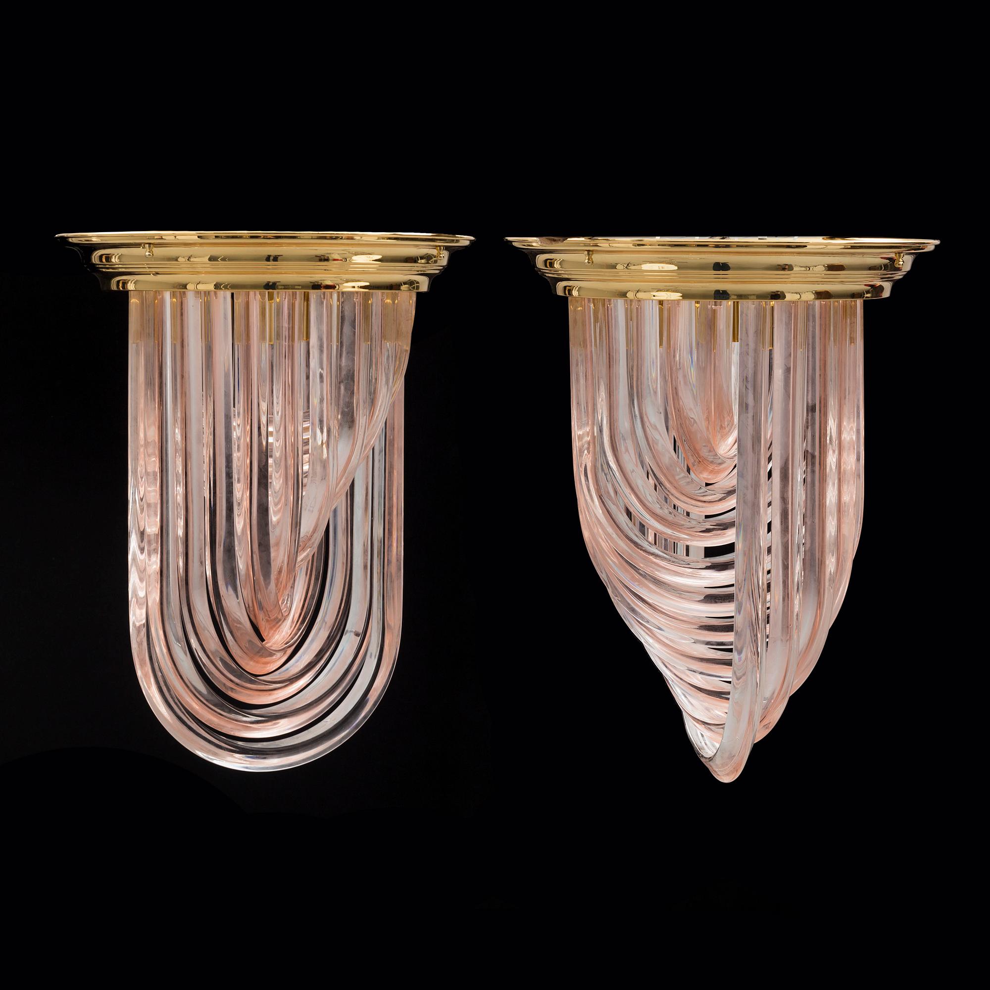 A pair of second half of the 20th century Italian ceiling lights.