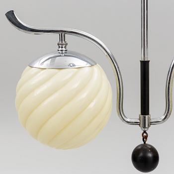 An Art Deco ceiling lamp, 1930s.