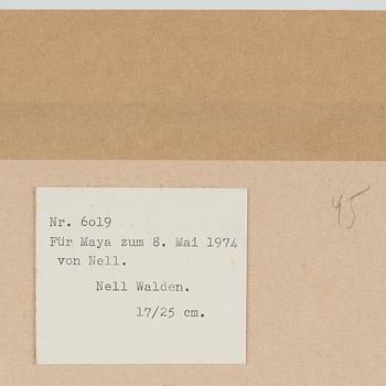 NELL WALDEN, mixed media on paper.