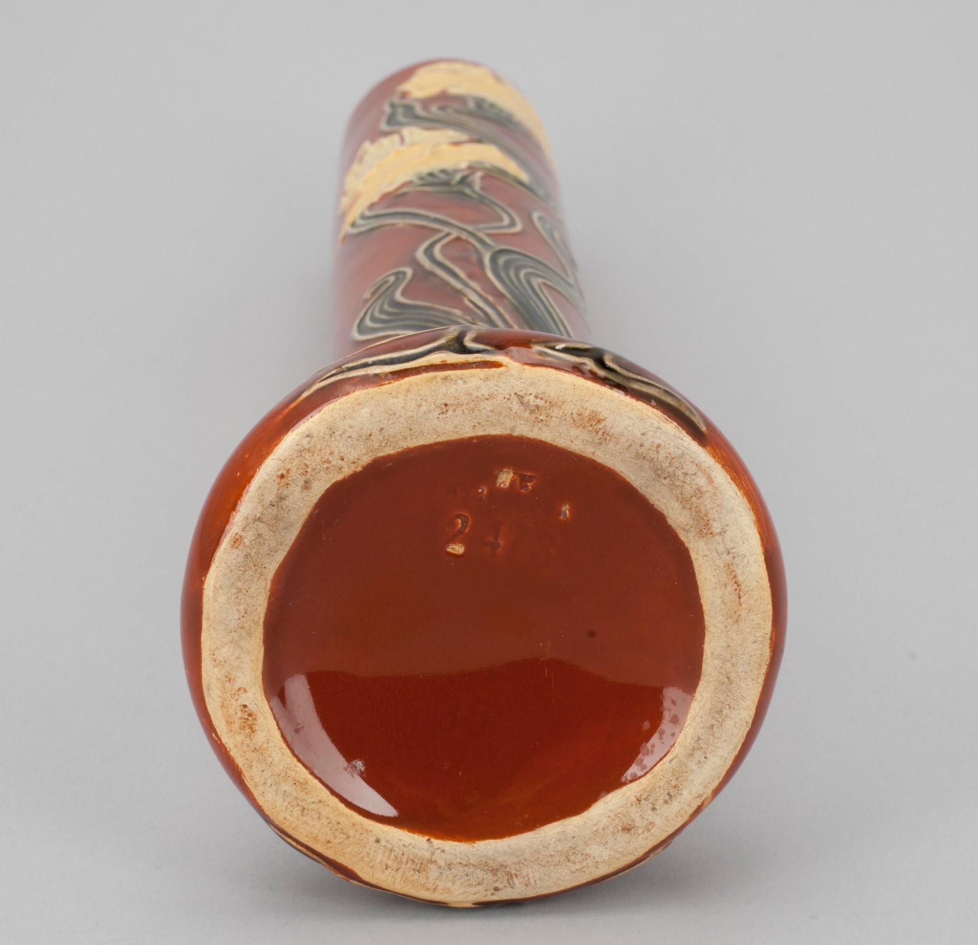 VAS, majolika, Kuznetsov,  Ryssland ca 1900.